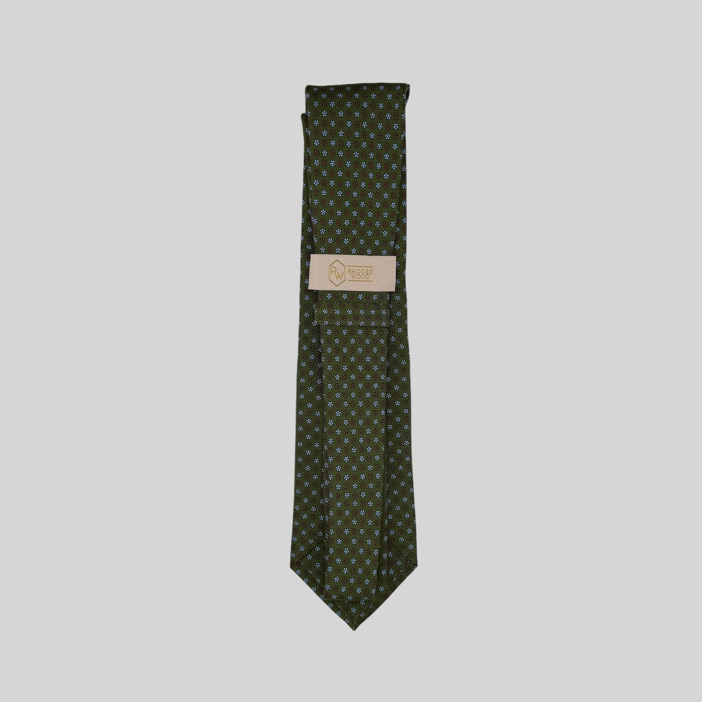 Olive Floral Tie
