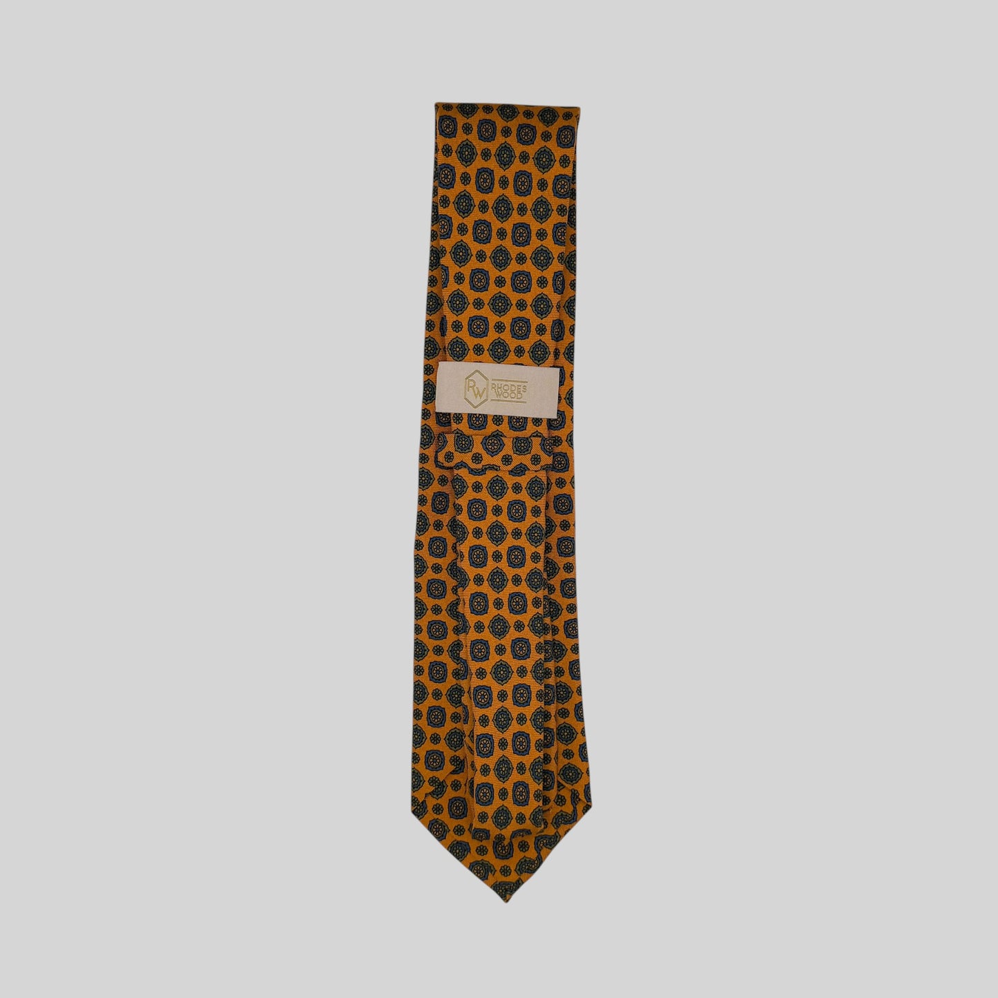 Orange Medallion Tie