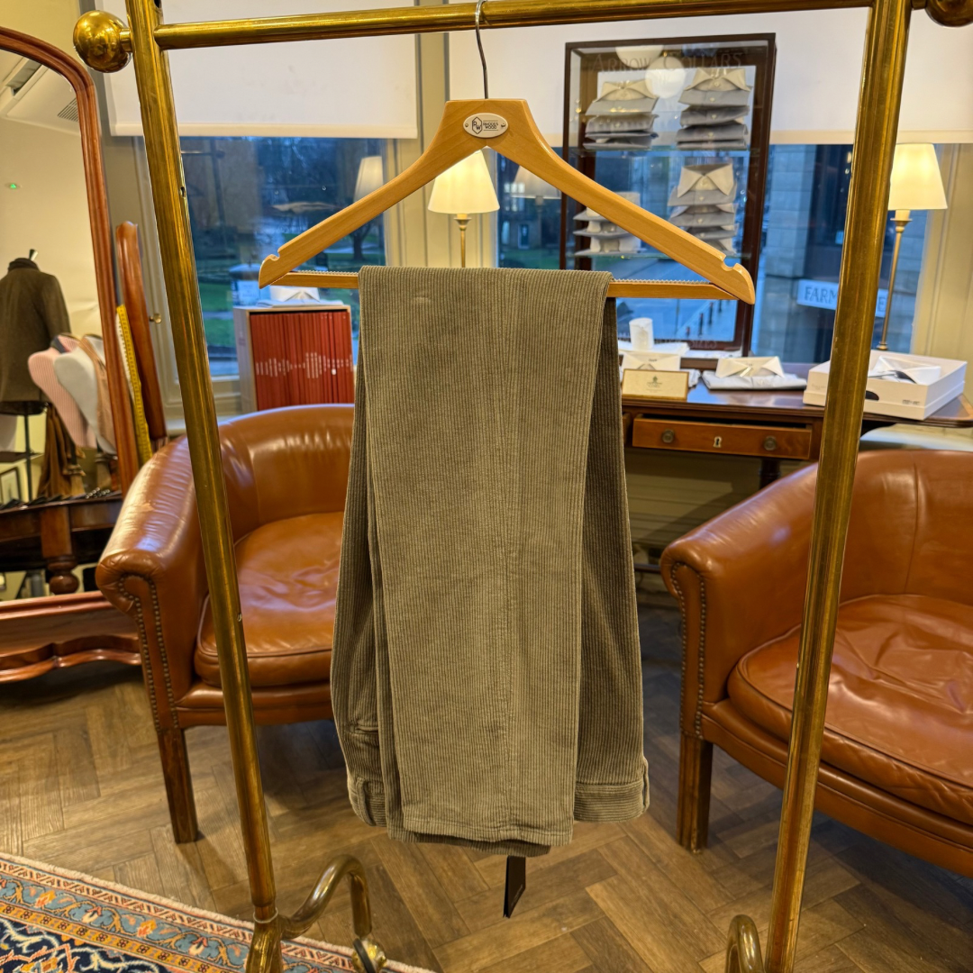 Olive corduroy trousers