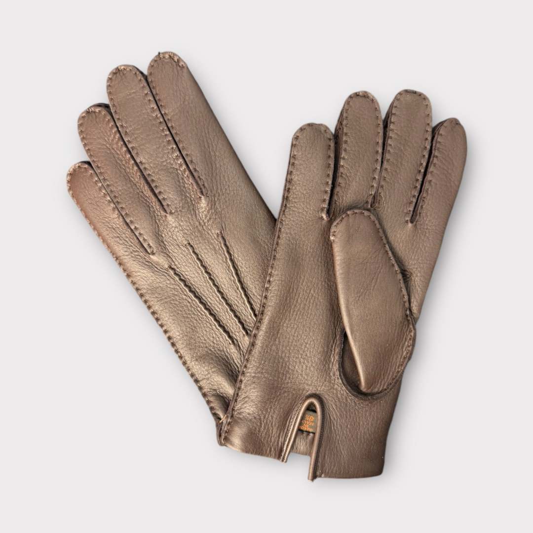 Deerskin leather gloves