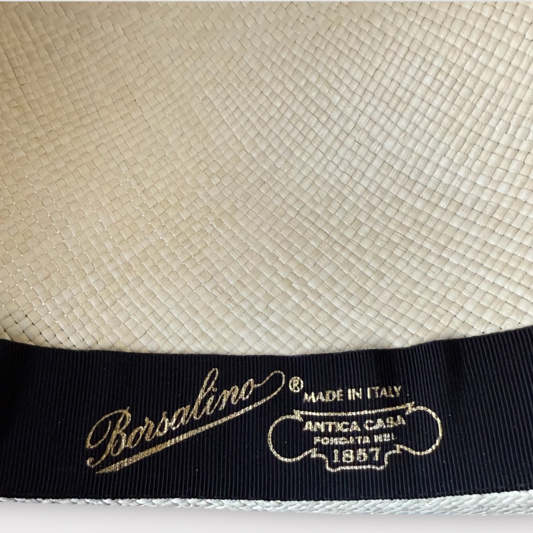 Borsalino Panama Hat larger brim