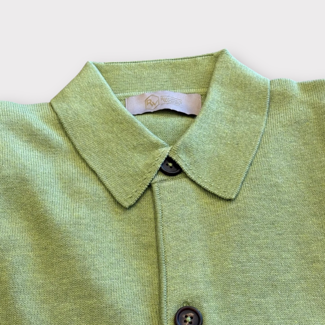 Cotton and Cashmere knitted Overshirt