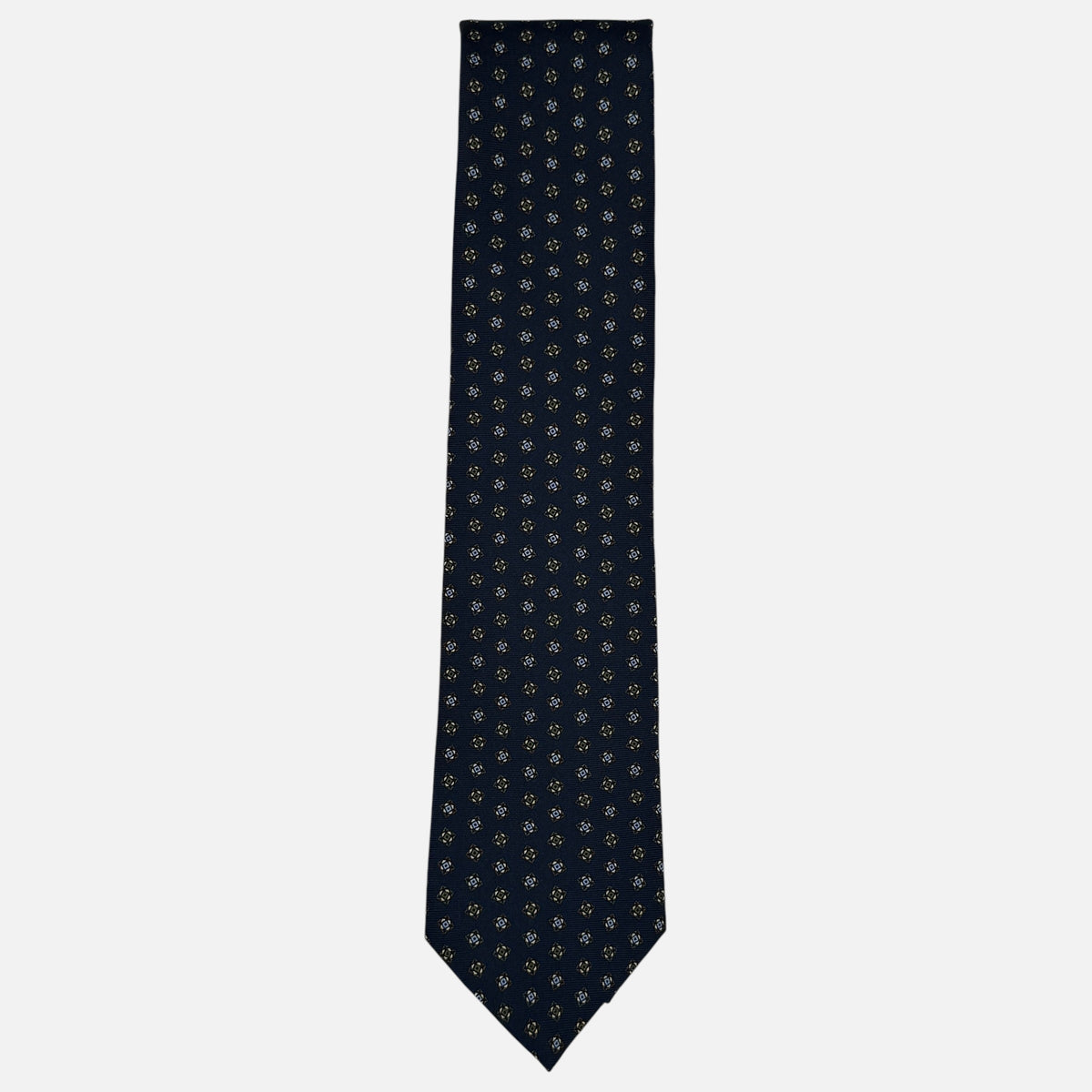 Navy Medallion Tie