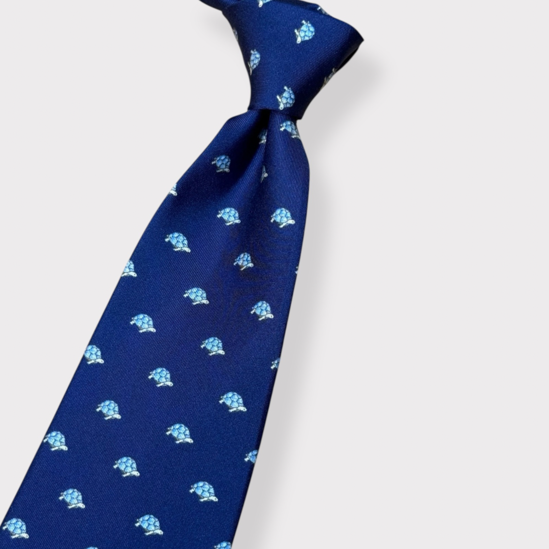 Navy Turtle Tie
