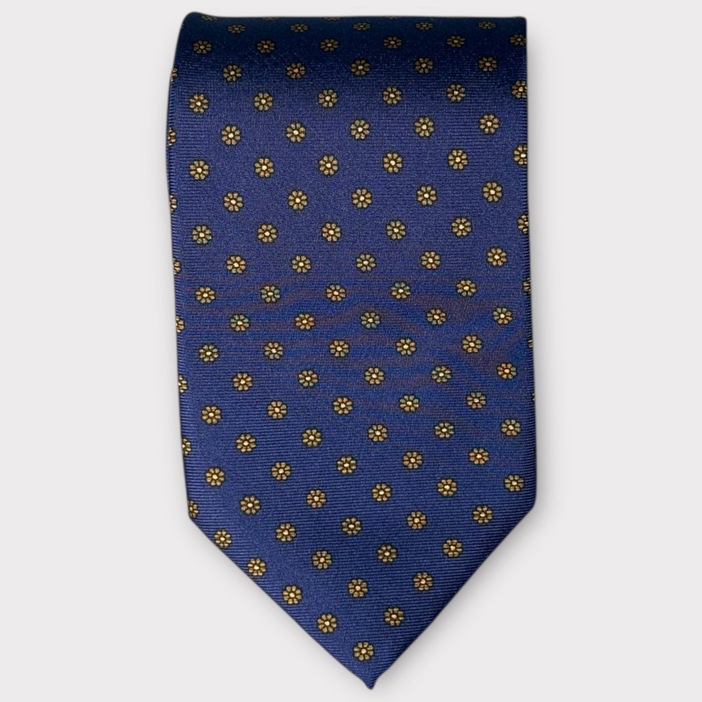 Navy And Gold medallion Tie