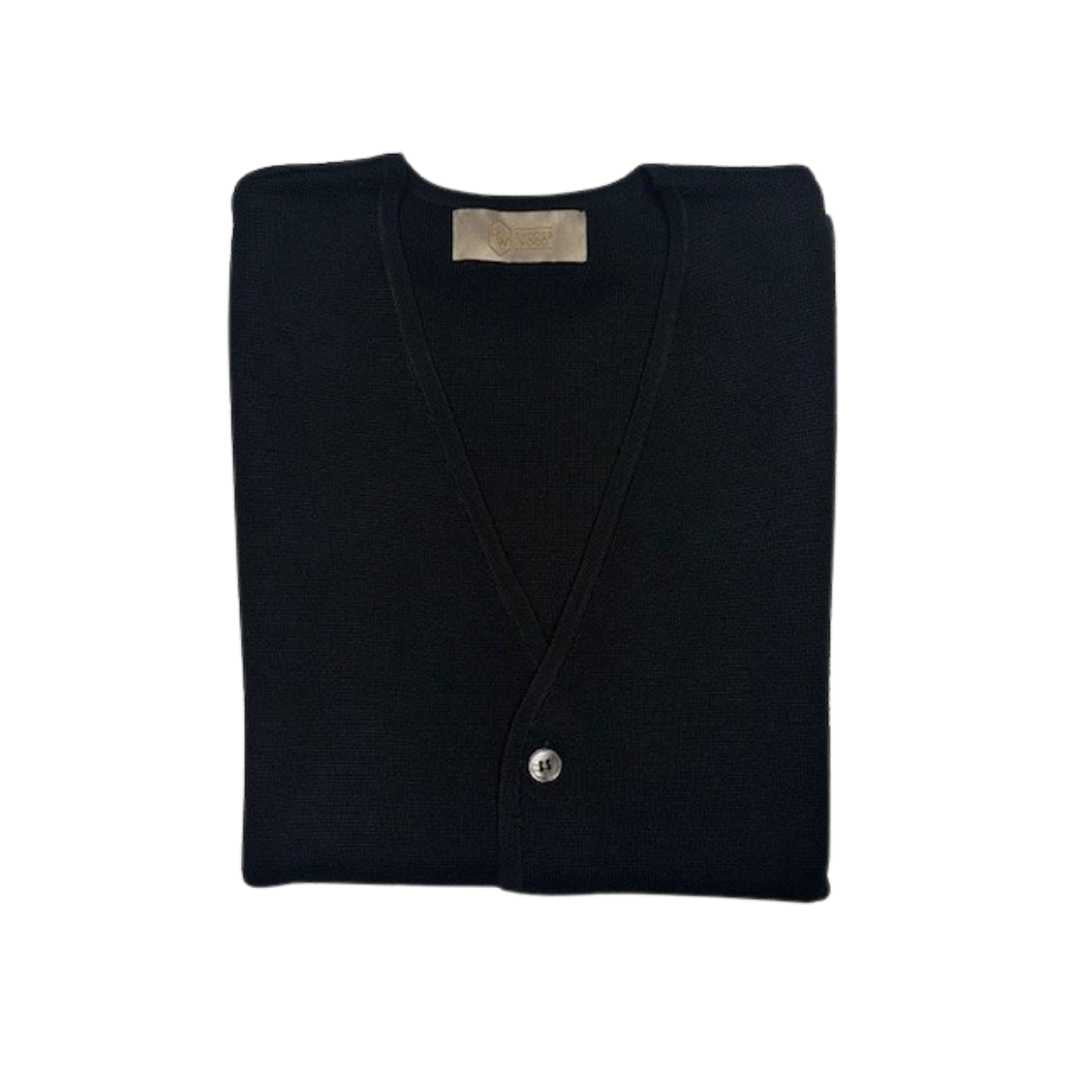 Rhodes Wood Black knitted waistcoat