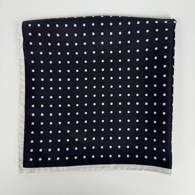 Rhodes Wood black and white Silk handkerchief