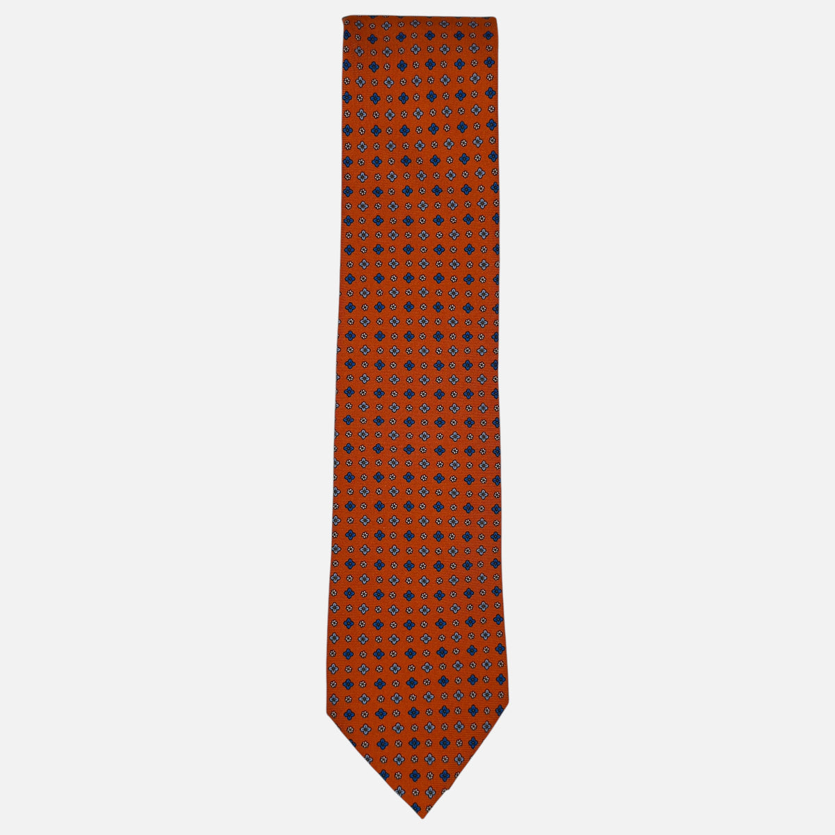 A Seville Orange necktie with medallions.