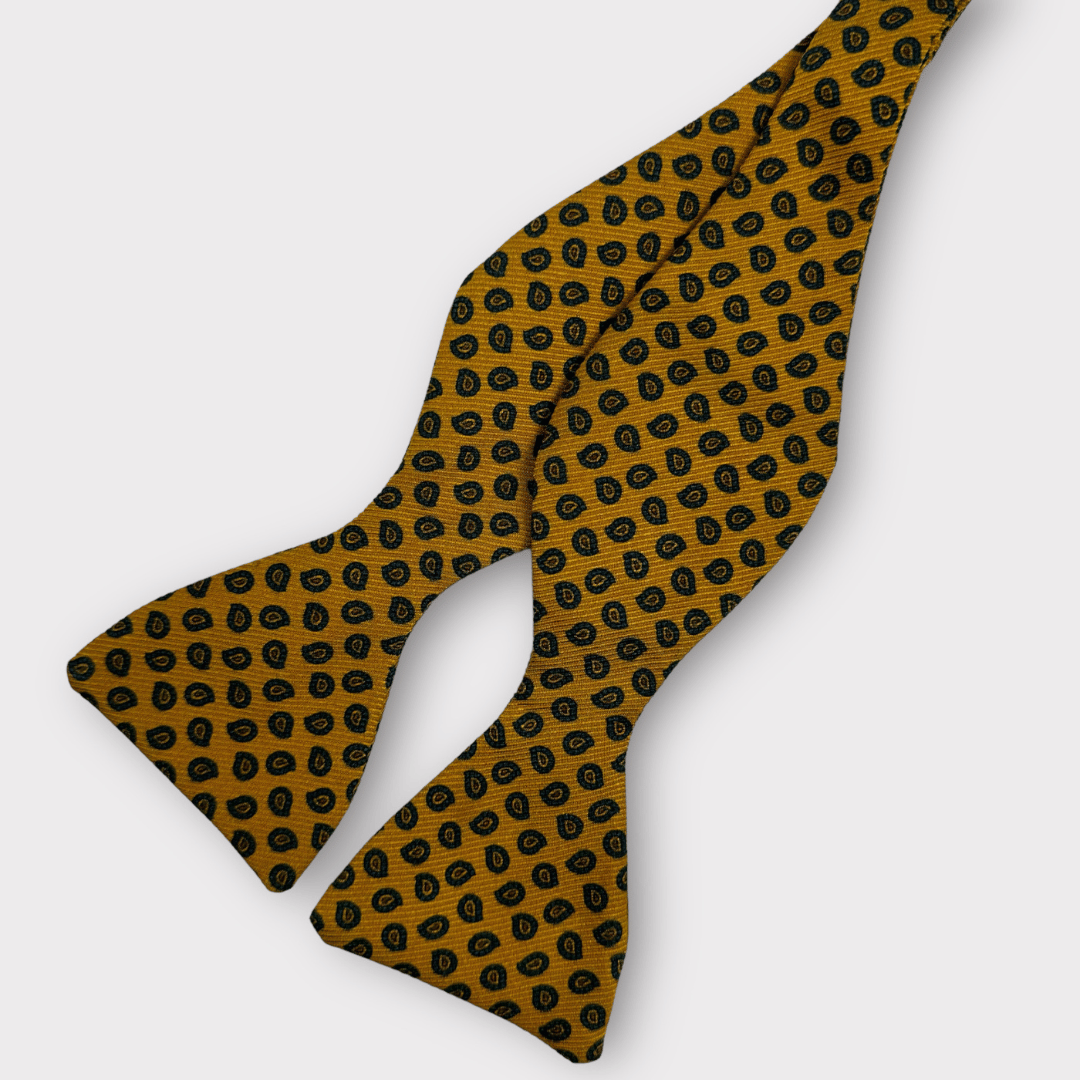 Rhodes wood Silk Bow tie