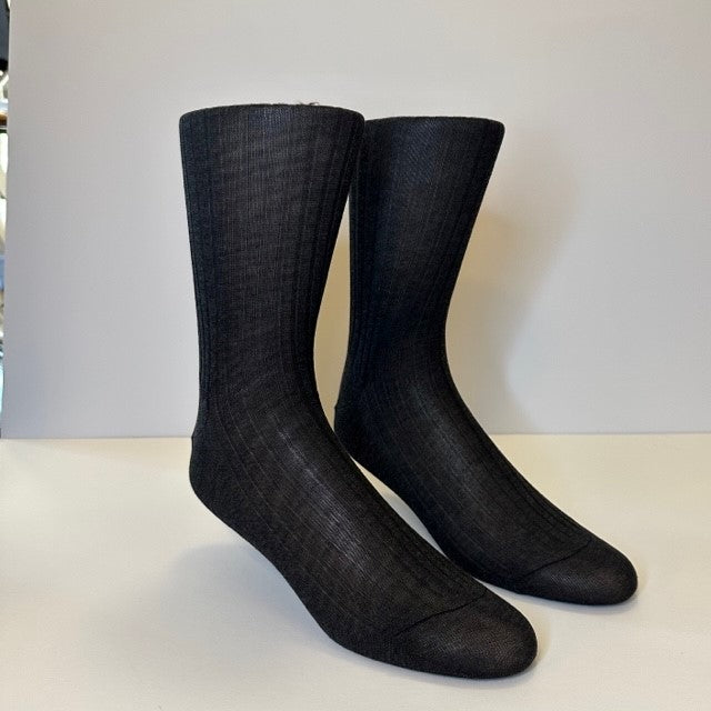 Rhodes Wood Dark Grey Pantherella socks