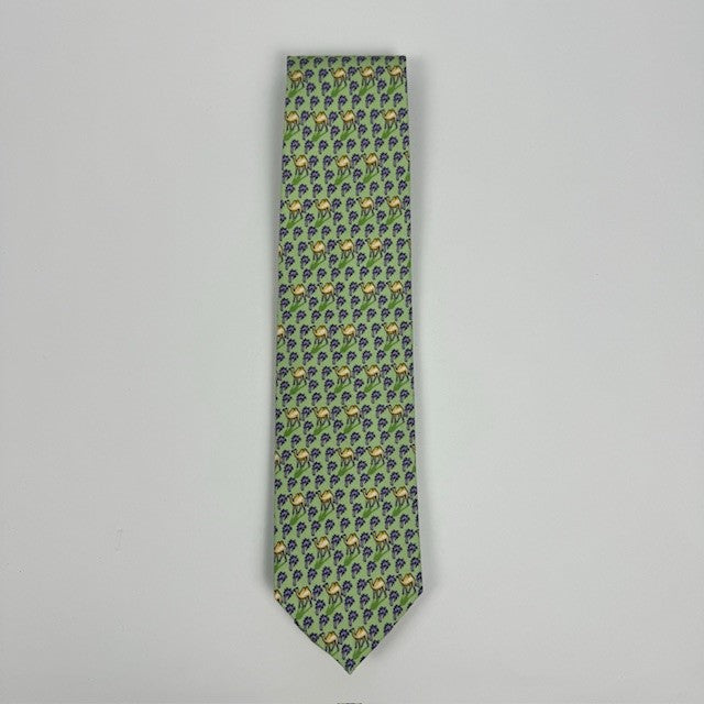 Camel and Palm Trees Green tie