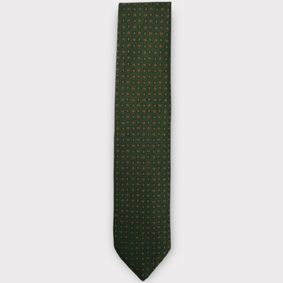 Green paisley tie