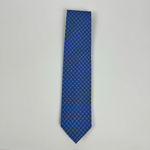 blue medallion Medallion Tie