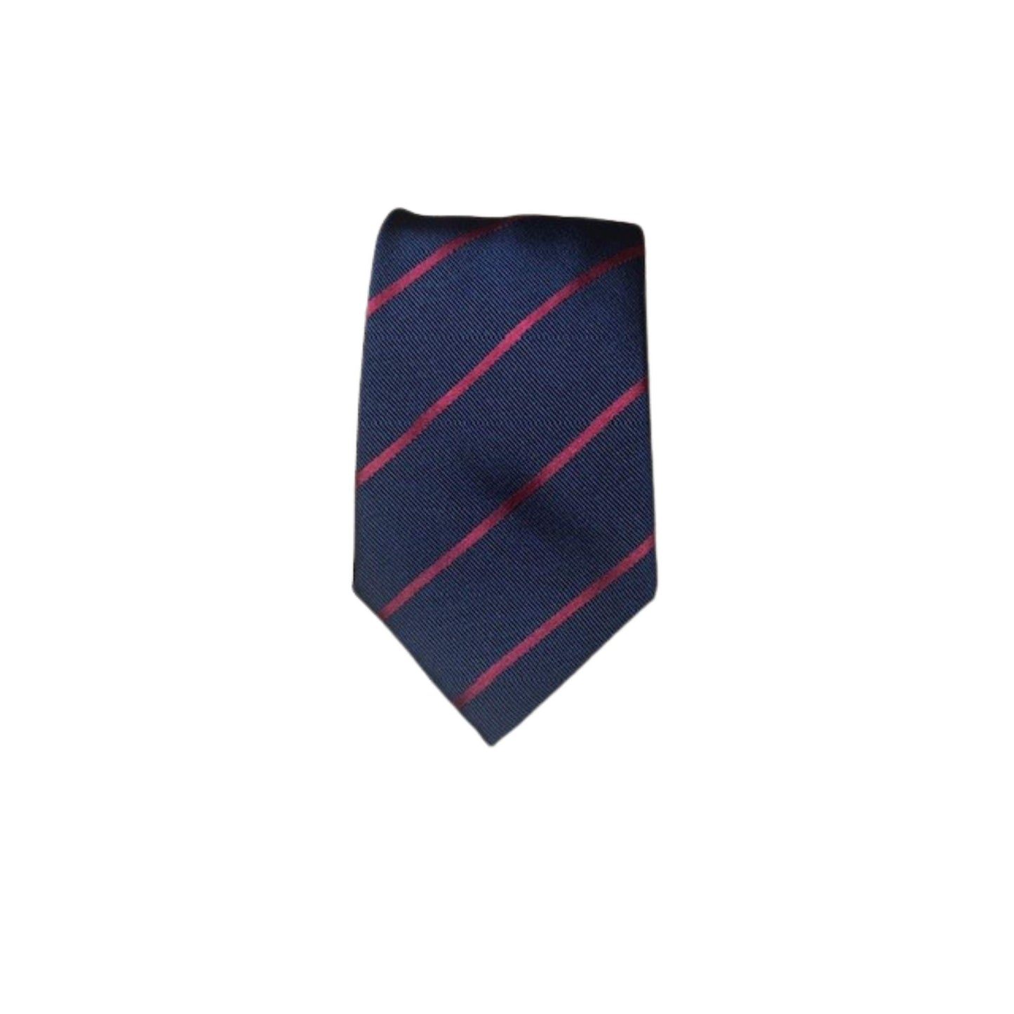 Rhodes Wood Navy and light Red stripe tie