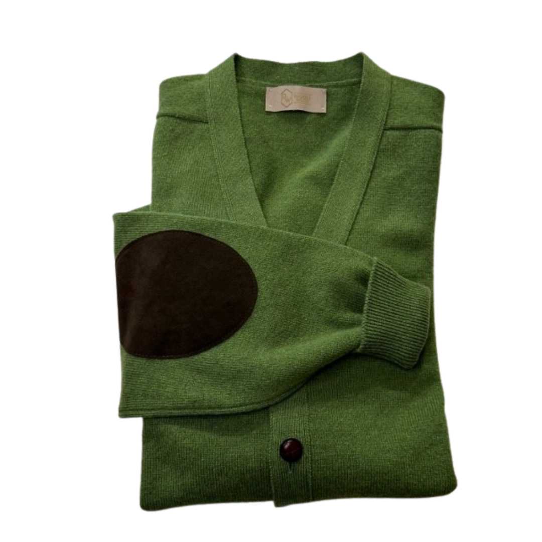 Rhodes Wood Green 2 ply super Geelong Cardigan