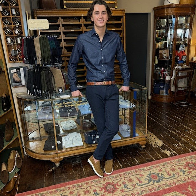 Casual Denim shirt Slim fit – Rhodes Wood1