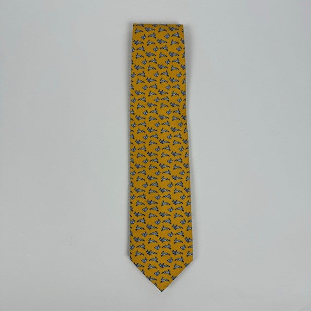 Rhodes Wood silk Tie 