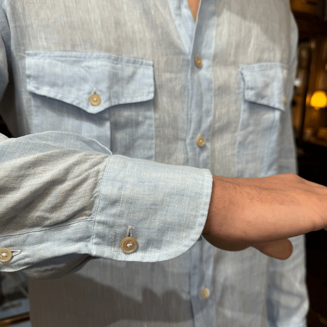 Hand finished Italian Linen shirts
