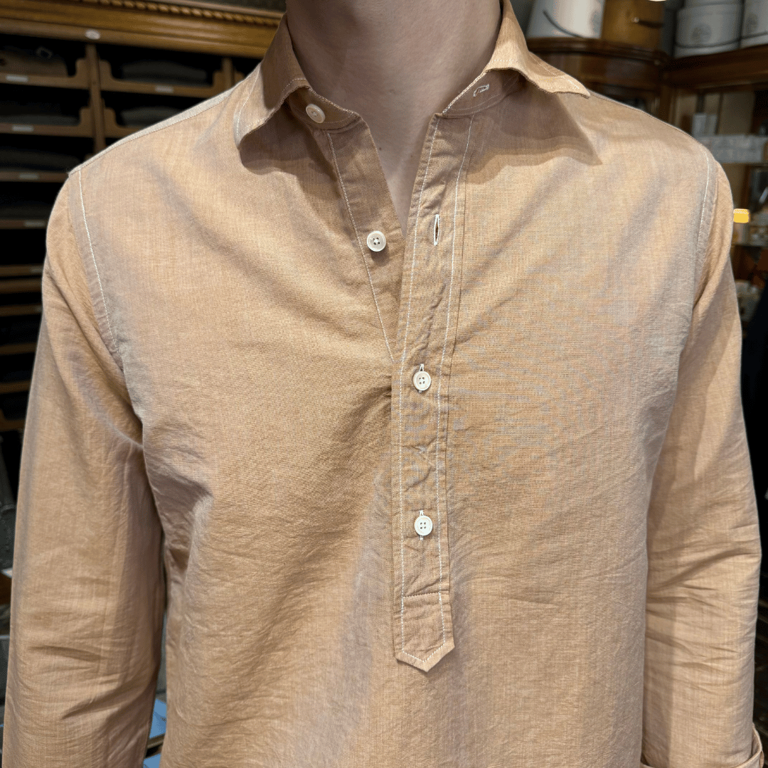 Hand Finished Pop over shirt