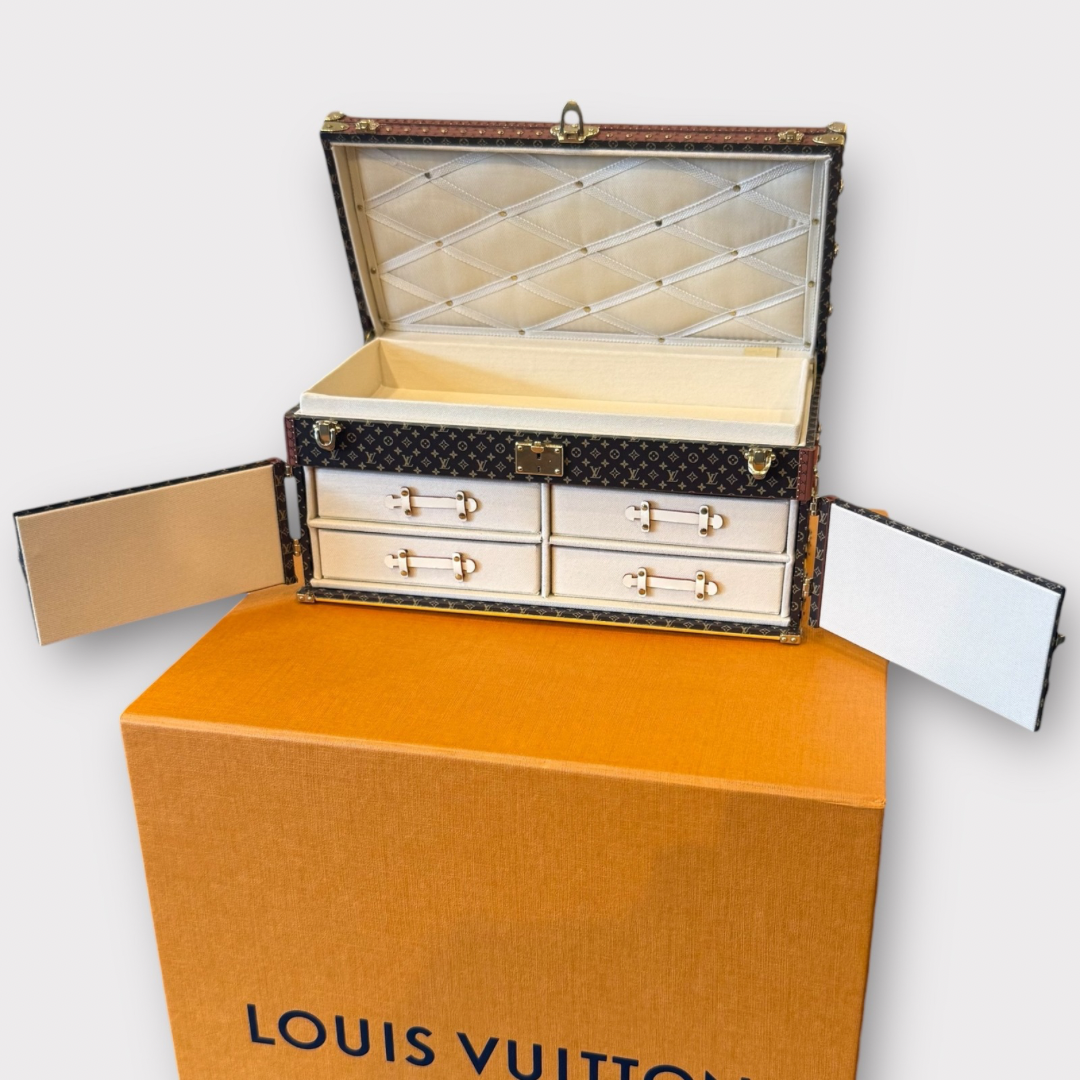 Louis Vuitton mini trunk with drawers