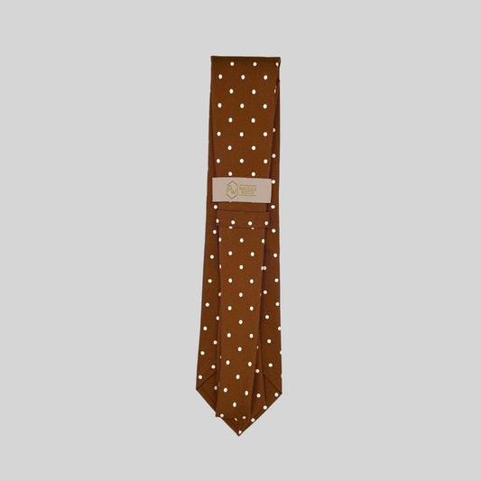 Tobacco Polka Dot Tie