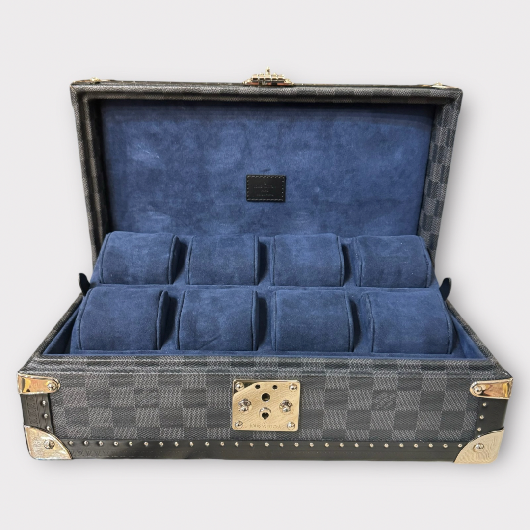 Louis Vuitton damier watch trunk