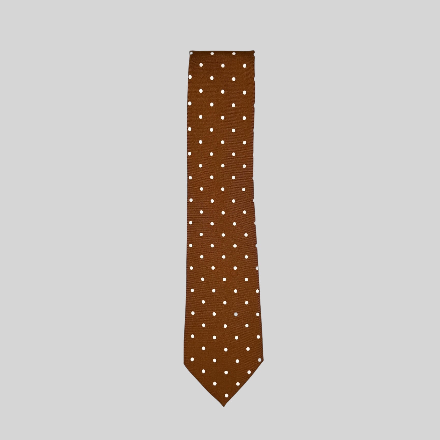Tobacco Polka Dot Tie