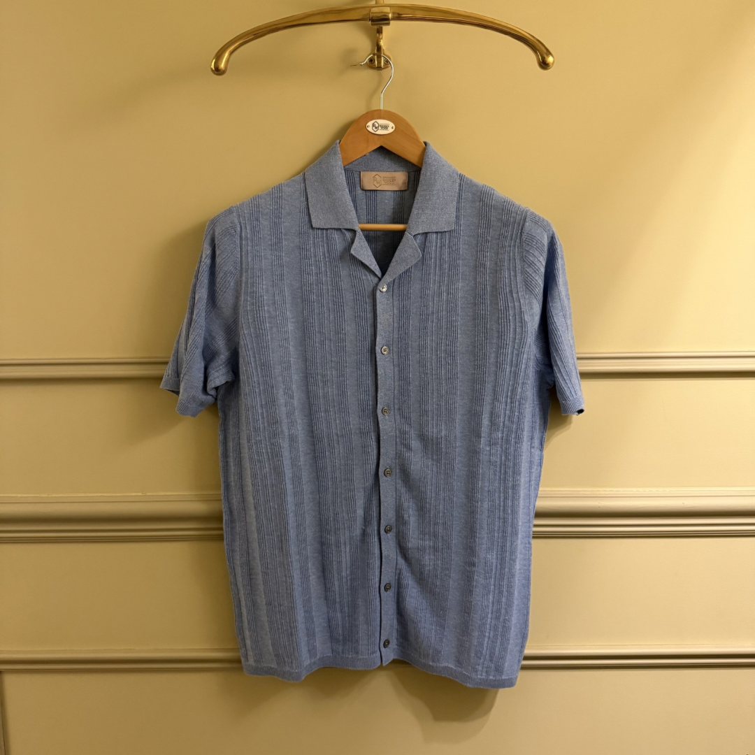 Ribbed short sleeve shirt