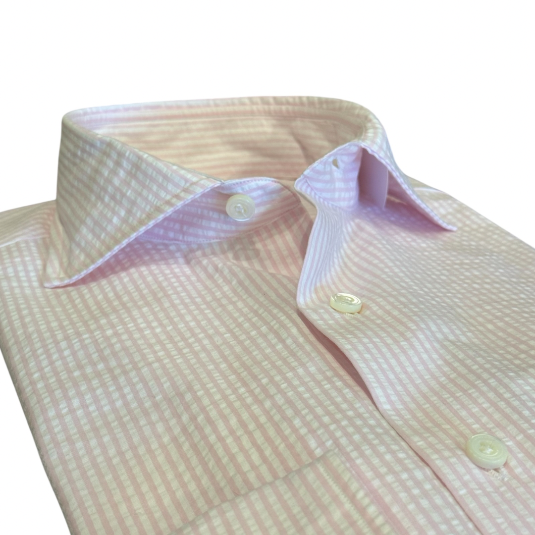 Seersucker striped shirt 