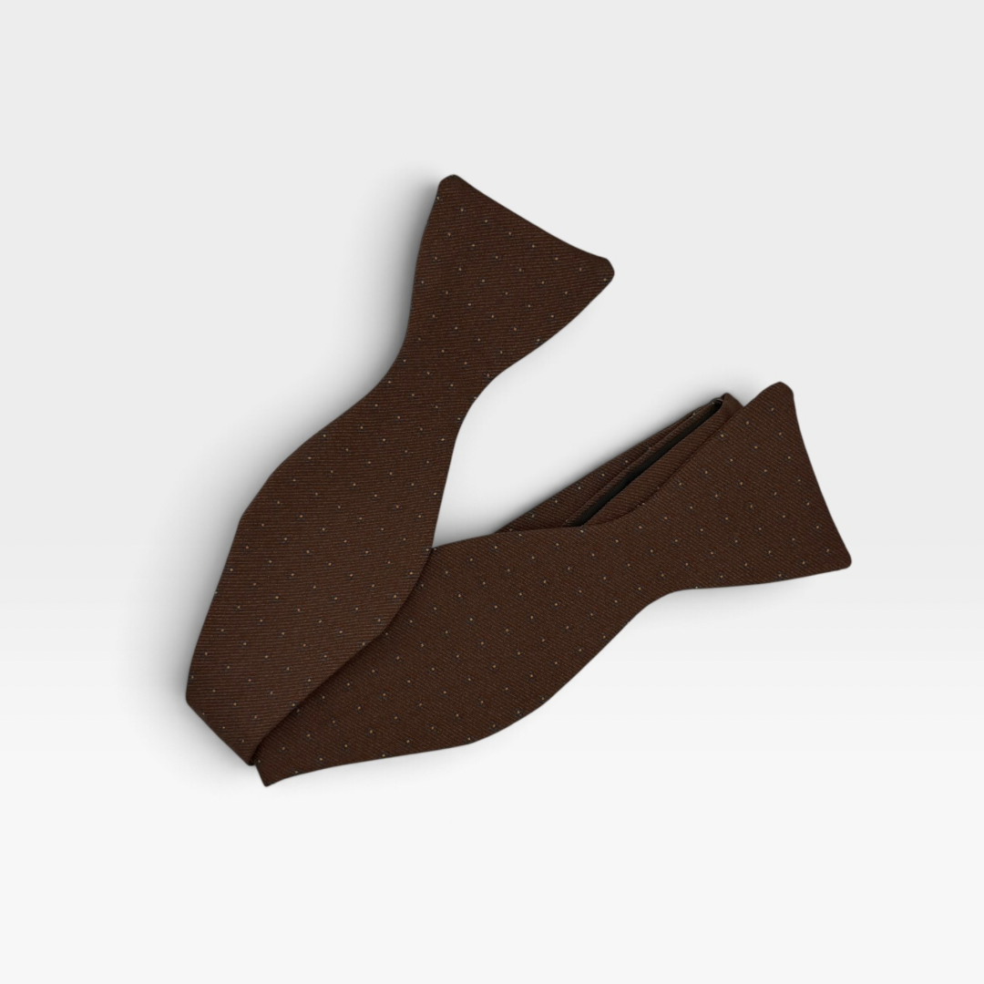 Brown Medallion Bow Tie