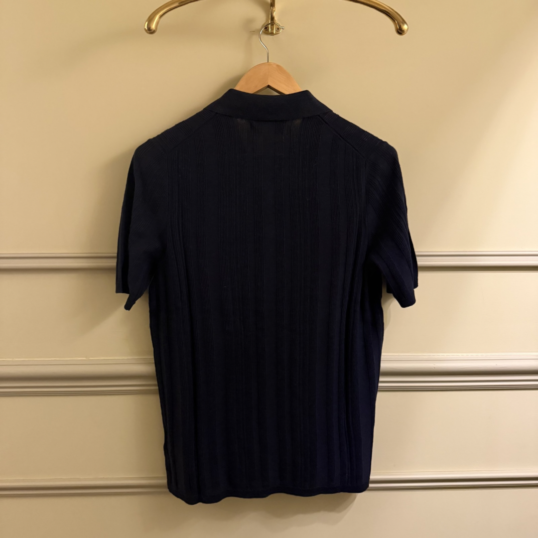 Ribbed short sleeve shirt