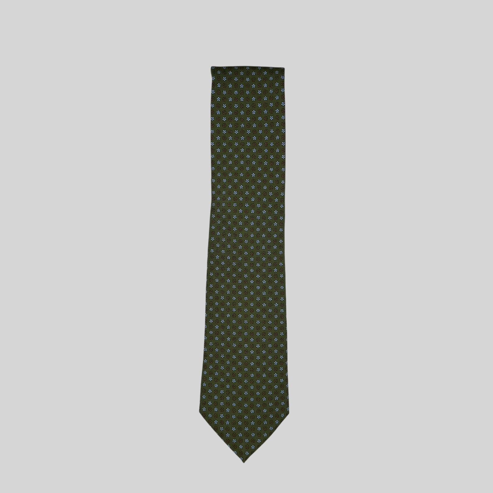 Olive Floral Tie