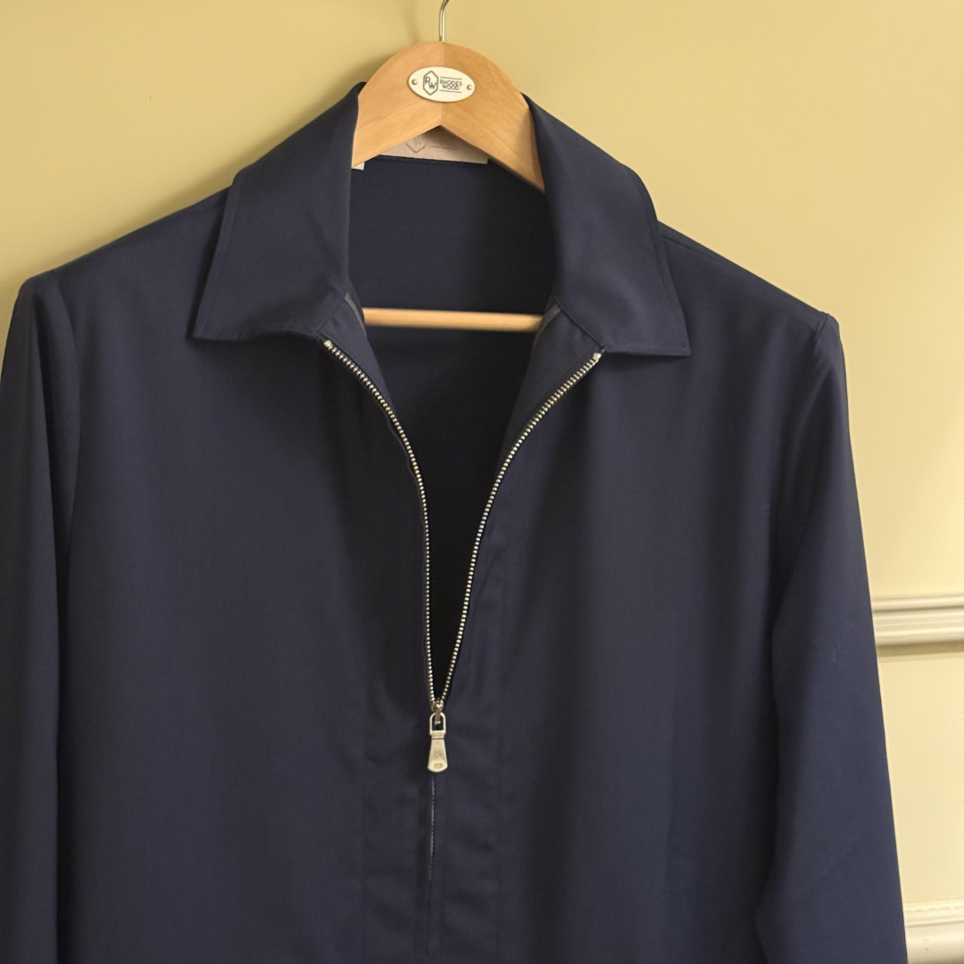 Fine merino zip up jacket