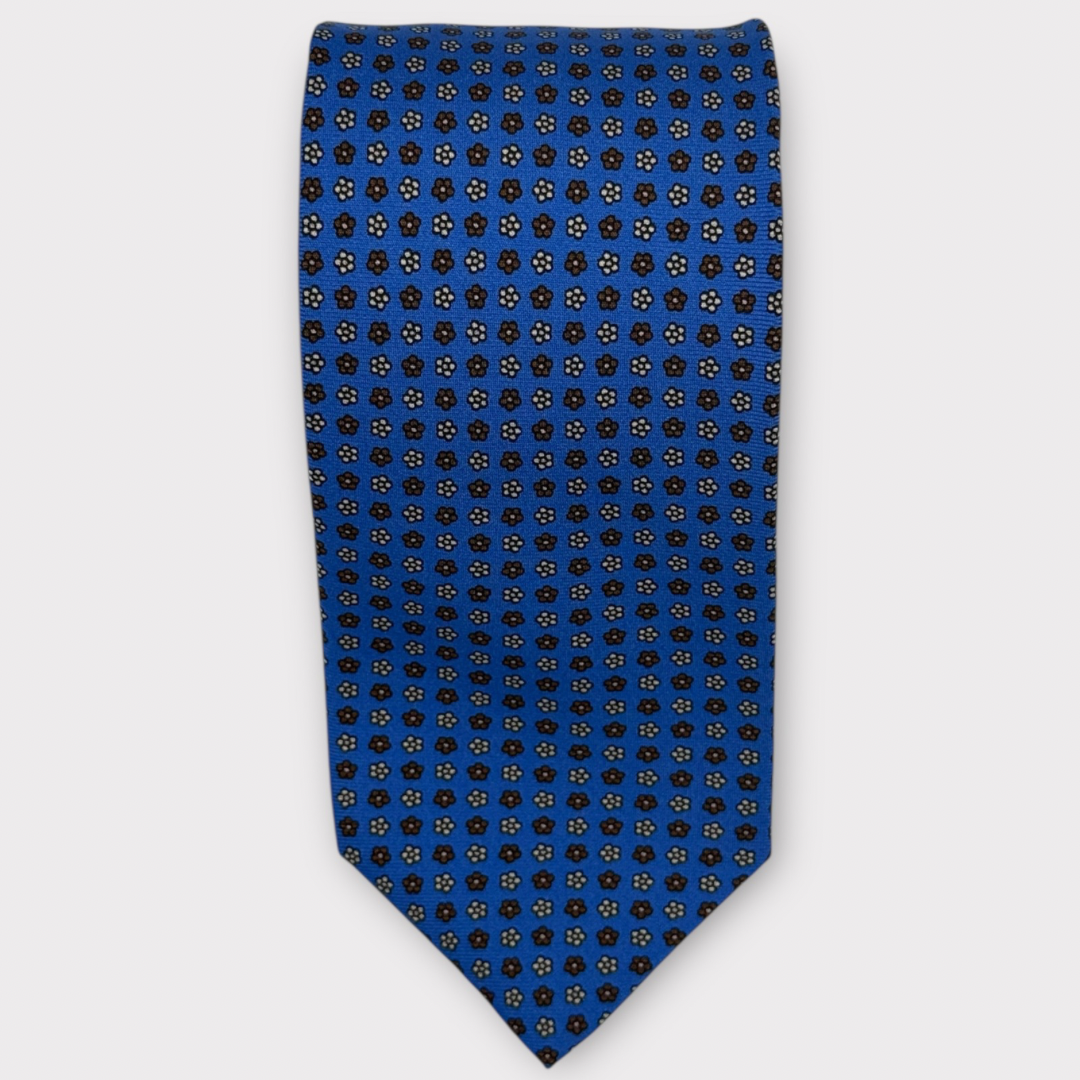Light Blue medallion tie 