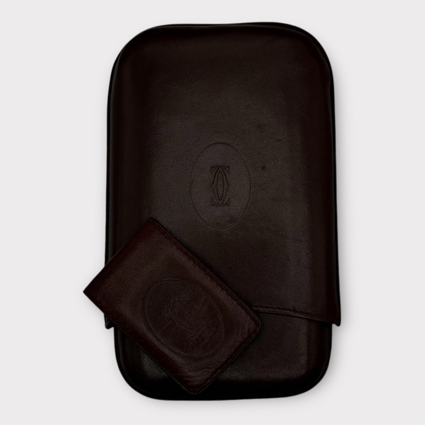 Cartier Santos cigar cutter with Cartier cigar case