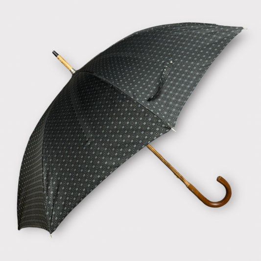 Motif umbrella with malacca handle