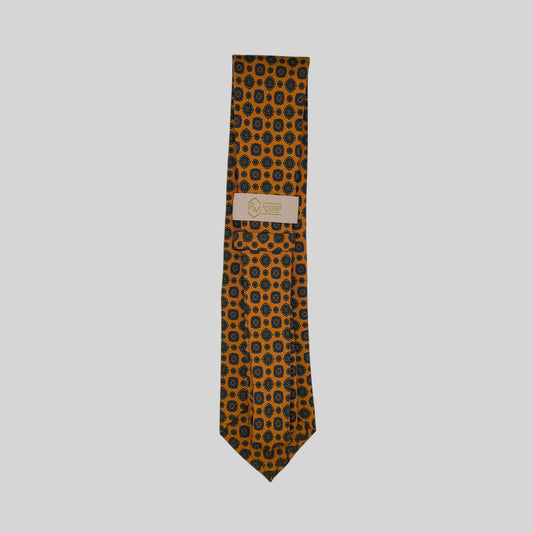 Orange Medallion Tie