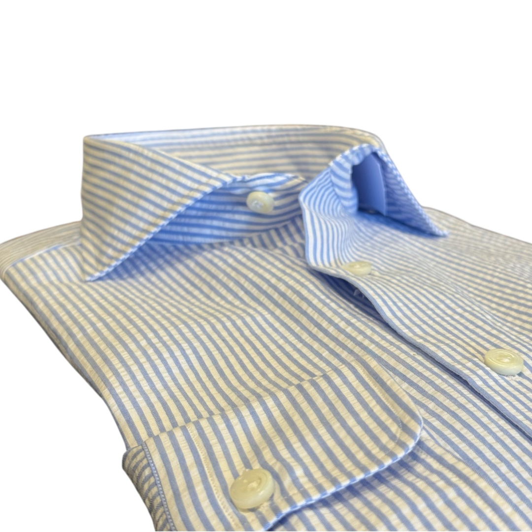Seersucker striped shirt 