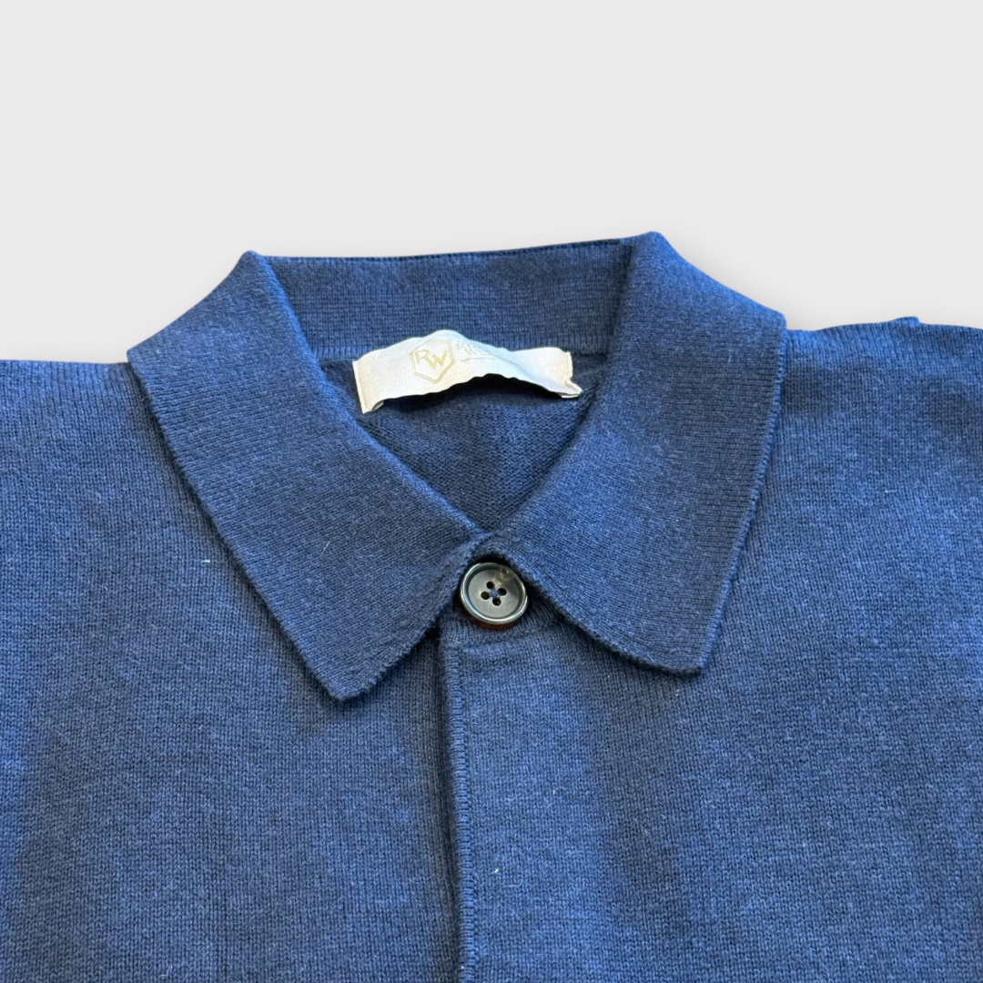 Cotton and Cashmere knitted Overshirt