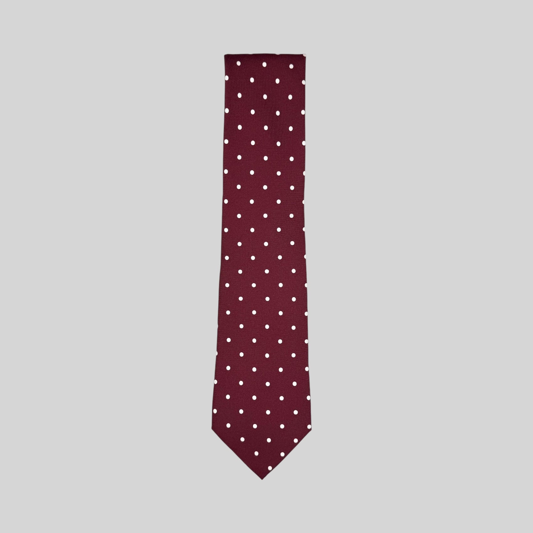 Claret Polka Dot Tie