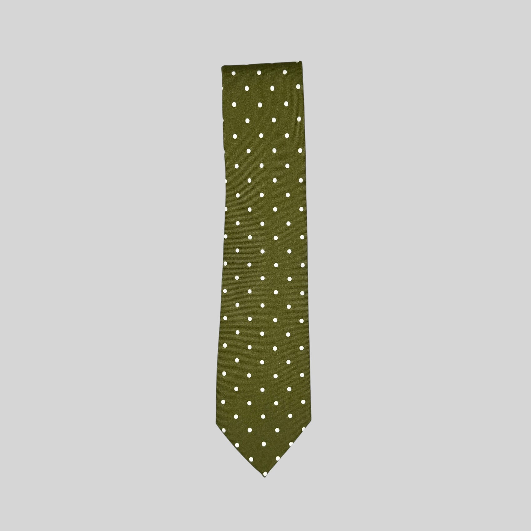 Olive Polka Dot Tie