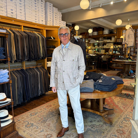Linen Safari Jacket