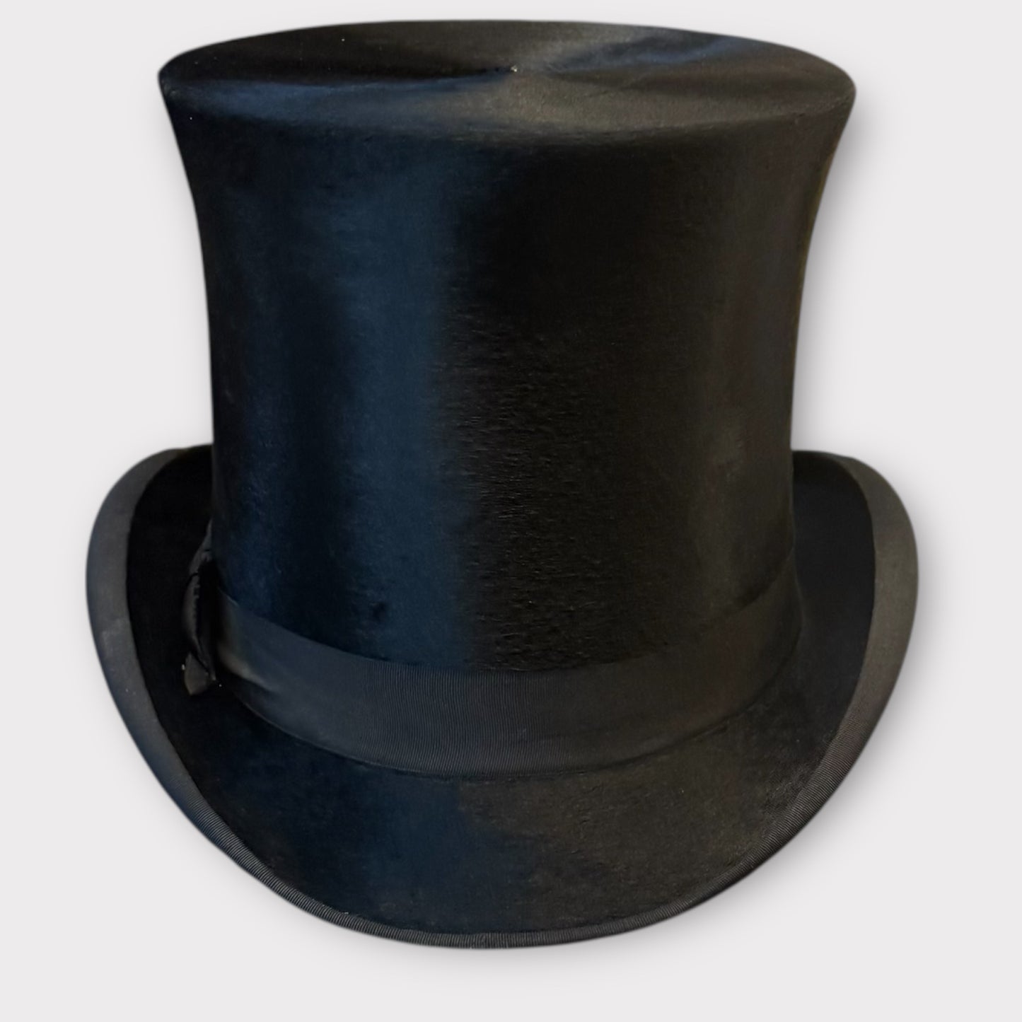 7 3/8 Long oval silk top hat