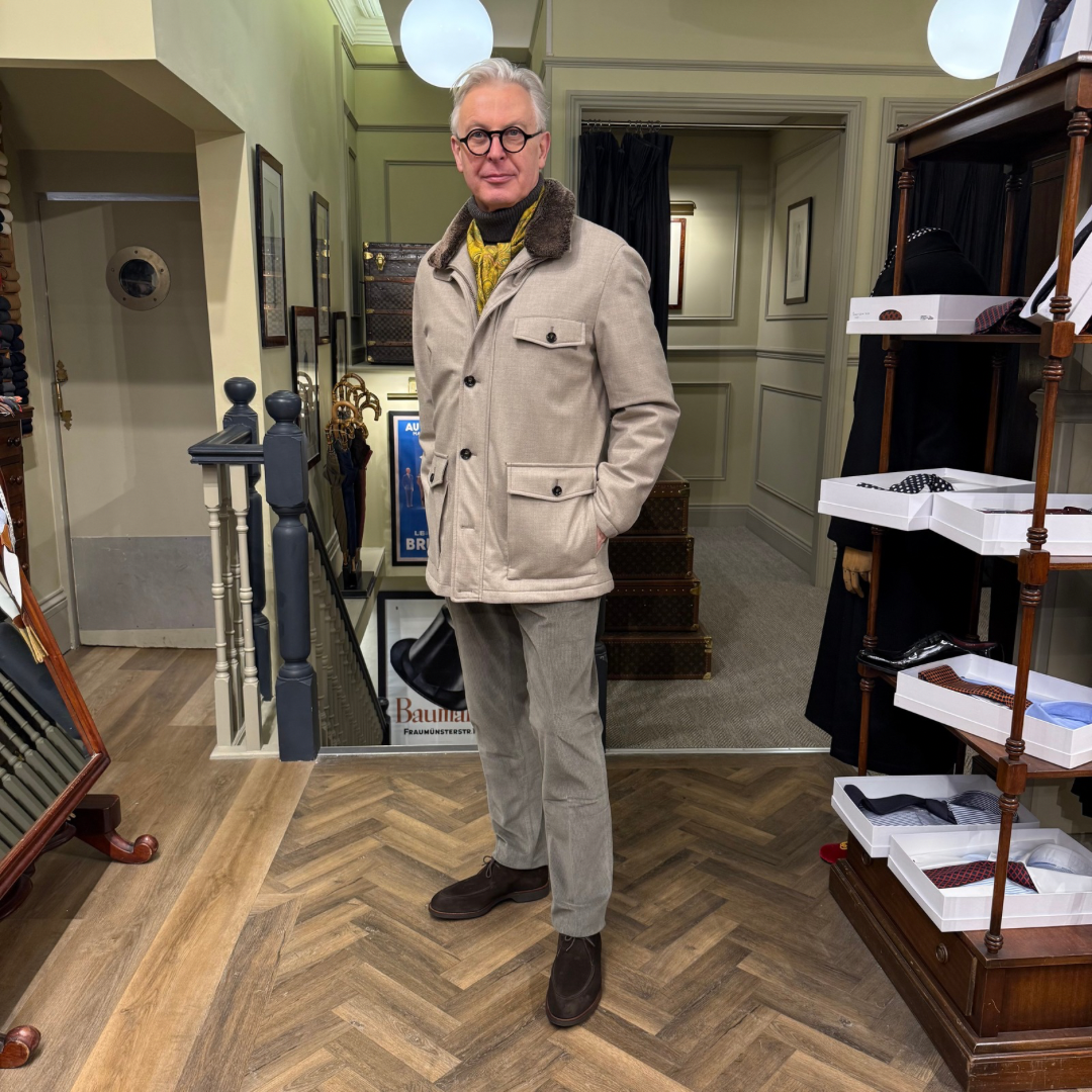 Olive corduroy trousers 