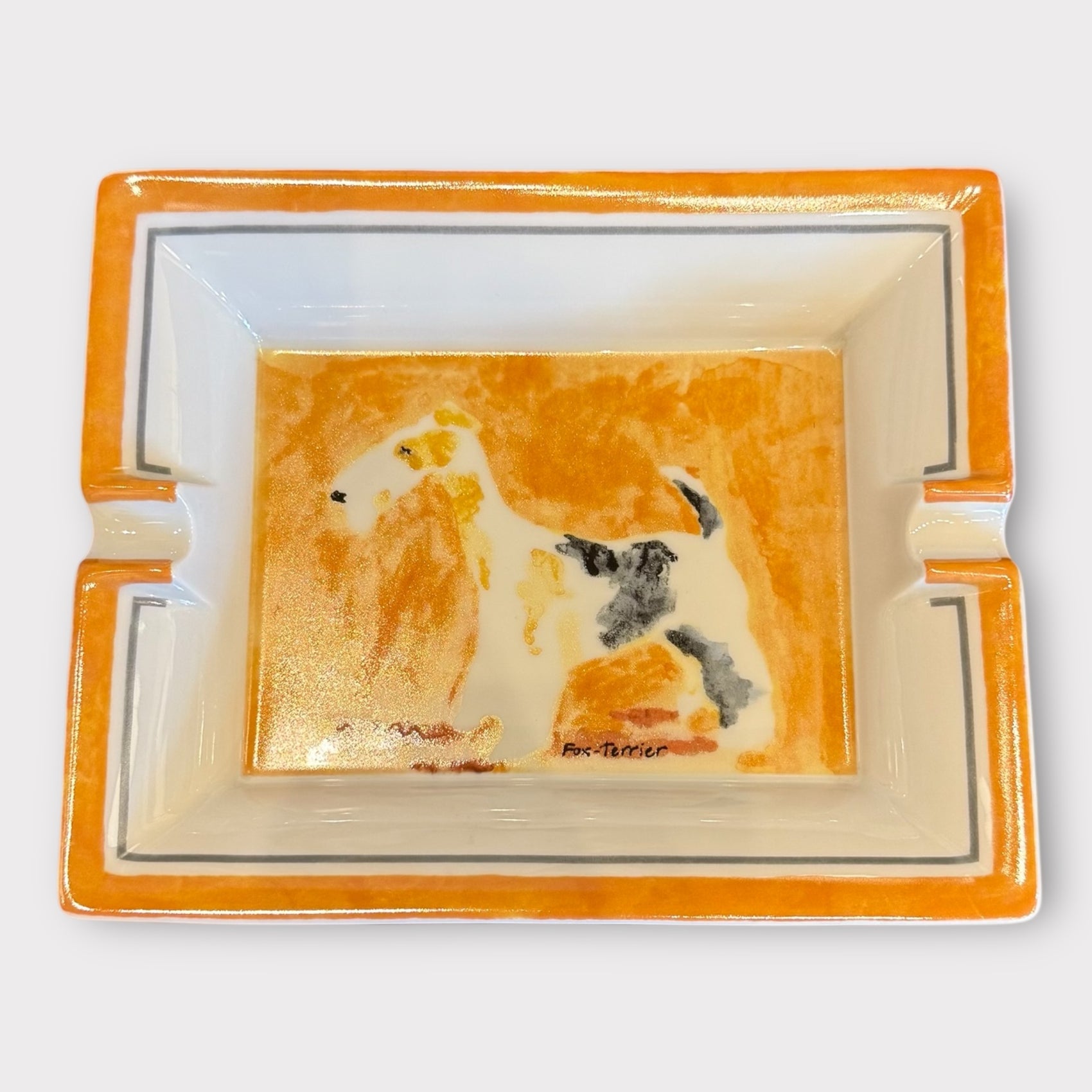 Fox terrier Hermes ashtray