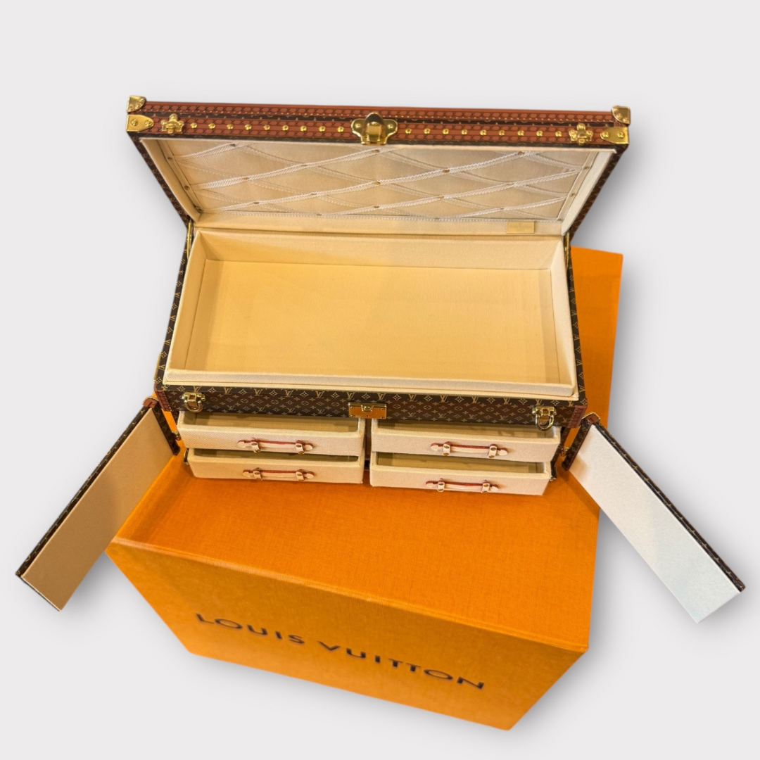 Louis Vuitton mini trunk with drawers