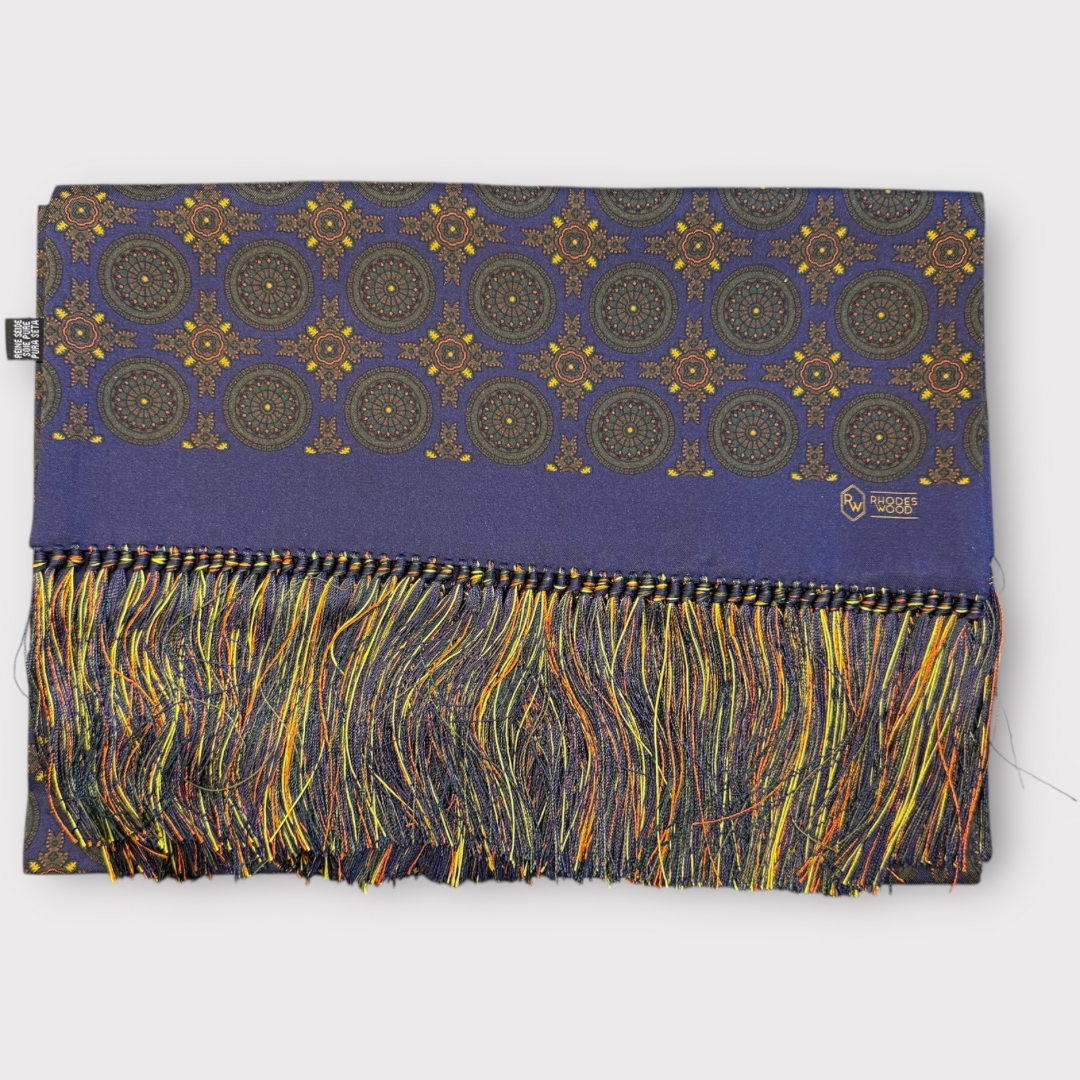 Large medallion Silk scarf