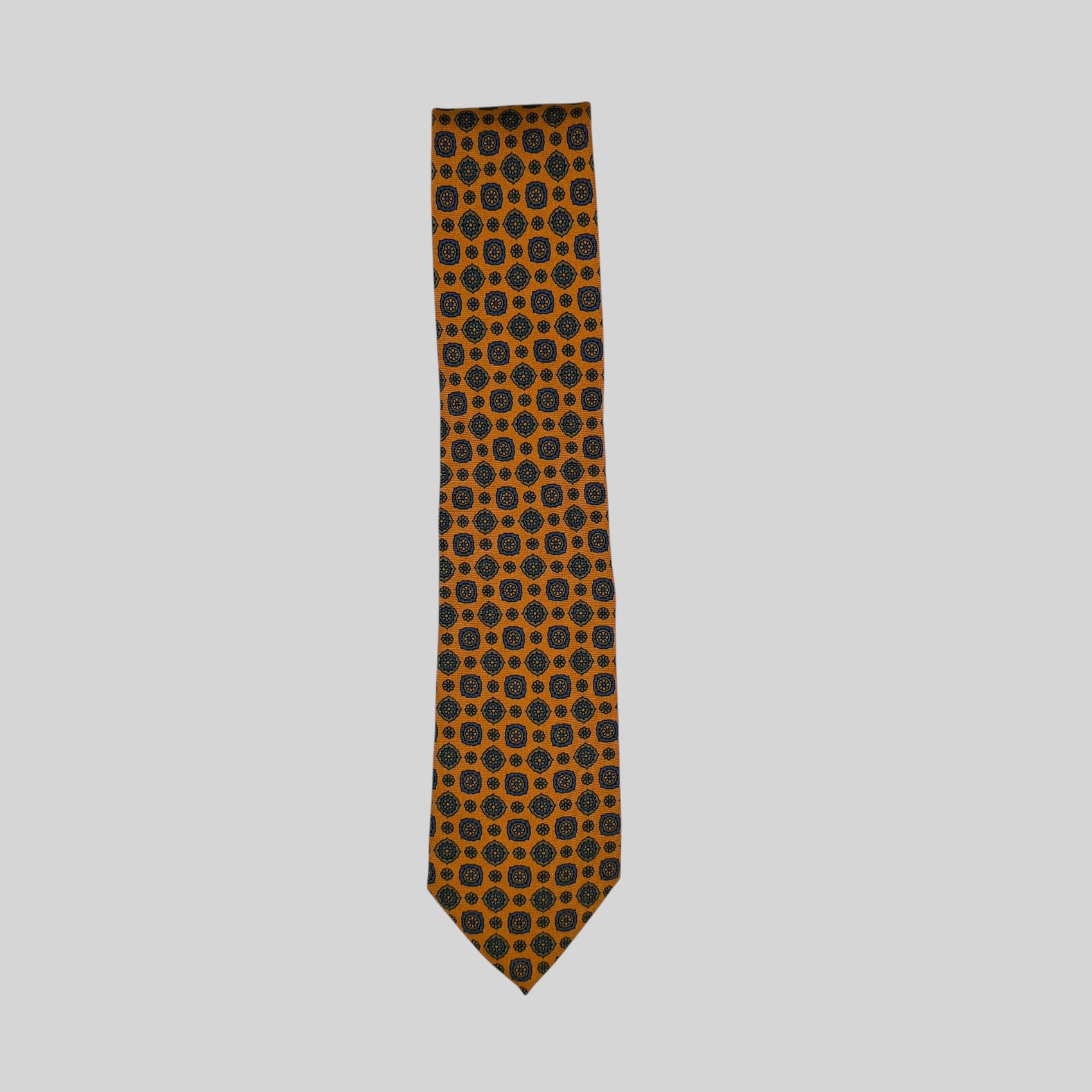 Orange Medallion Tie