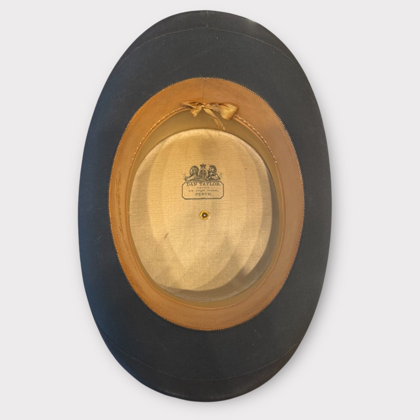 7 3/8 Long oval silk top hat