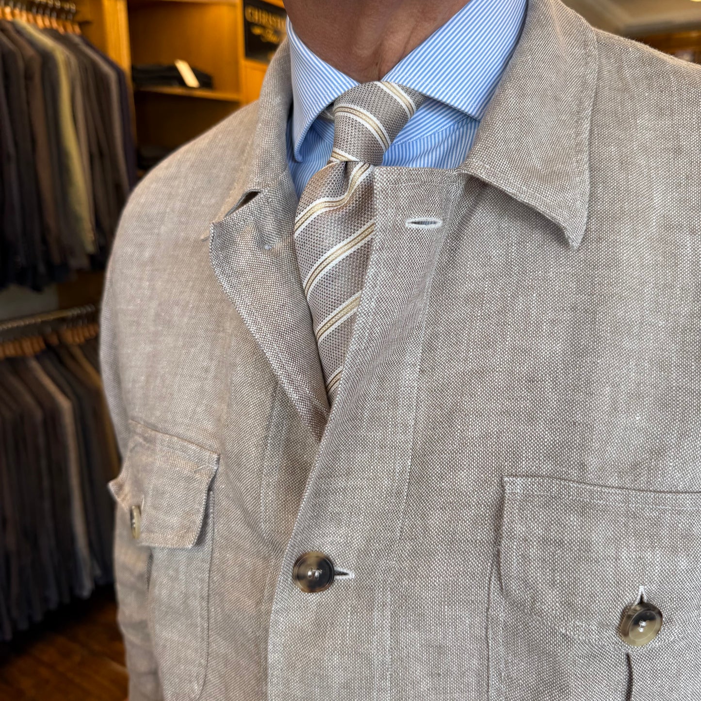 Linen Safari Jacket